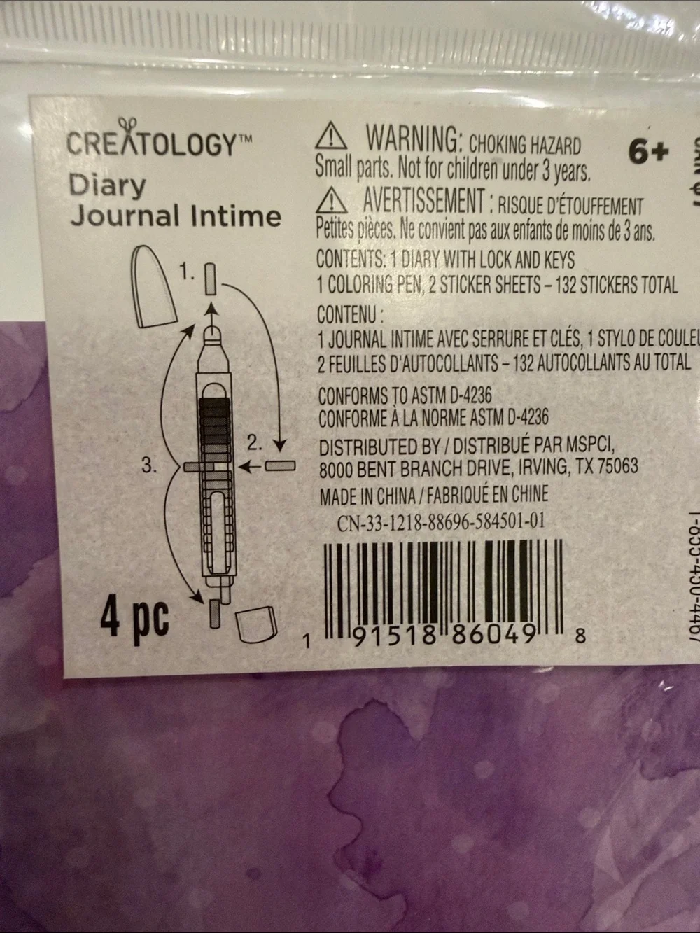 Creatology purple lockable